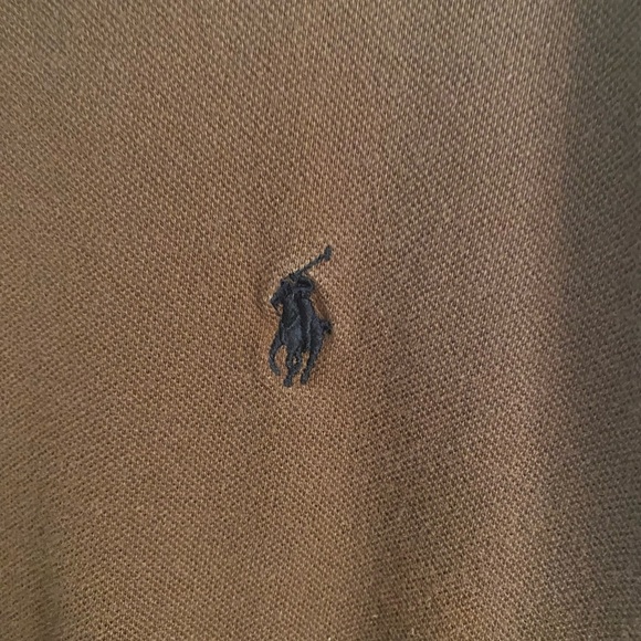 Polo by Ralph Lauren Men's Brown Polo Shirt - Picture 3 of 4